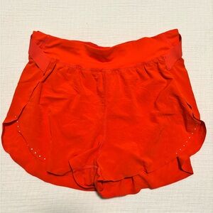 Lululemon Athletica Bright Orange Athletic Shorts